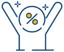 Enjoy Lower Rates Icon