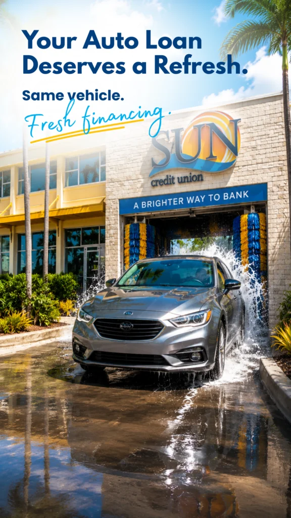 Refinance your auto loan with SUN Credit Union!